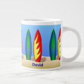Tasse Géante Planches de surf Surfer Dude (Droite)
