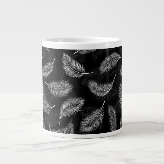 Tasse Géante Plumes blanches (Devant)