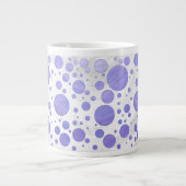 Tasse Géante Point Polka Soleil Violet (Devant)