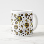Tasse Géante Pointe Leopard Brown et Jaune (Devant droit)