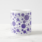 Tasse Géante Pointe Polka Smear Blueberry (Devant)