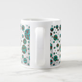 Tasse Géante Points Leopard Brown et Turquoise PrintPolka (Dos)