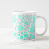 Tasse Géante Pois bleu Mint Ice Aqua (Droite)