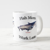 Tasse Géante Poisson plus poisson de poisson moins (Devant droit)