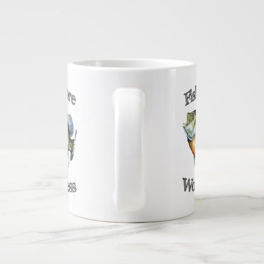 Tasse Géante Poisson Plus Poisson-Poisson Moins (Dos)