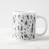 Tasse Géante Polka Dot Tiger noir et blanc (Droite)