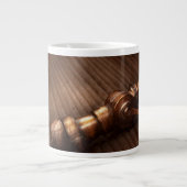 Tasse Géante Pompier - C'est poli de pointer (Devant)