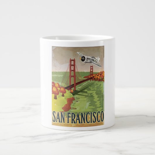 Tasse Géante Pont du Golden Gate de San Francisco (Devant)