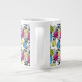 Tasse Géante Pop Art Pineappy Et Palm Feuilles (Dos)