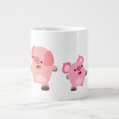 Tasse Géante Porcs de dessin mignons (Devant)