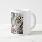 Tasse Géante Portrait de chat (Devant droit)