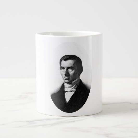 Tasse Géante Portrait de Frédéric Bastiat, libéral classique (Devant)