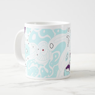 Tasse Géante Poster d'art numérique Abstrait "Turquoise Space"