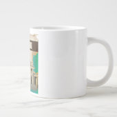 Tasse Géante Poster Vintage voyage de Berlin (Droite)