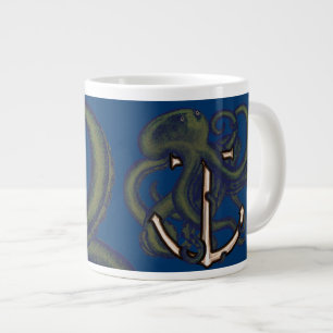 Tasse Géante Poulpe de Steampunk au-dessus d'Ancre