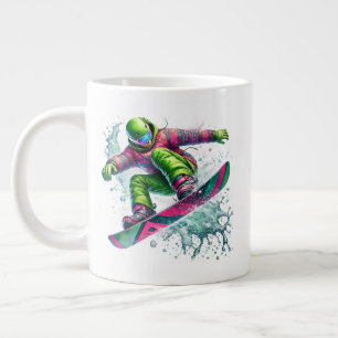 Tasse géante pour snowboardeur