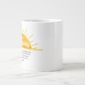 Tasse Géante Psaume de soleil jaune (Devant)