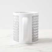 Tasse Géante Rainy Sky Grey Chevron Motif (Dos)