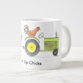 Tasse Géante Remorque complètement des poules (Devant droit)