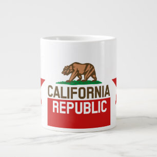 Tasse Géante RÉPUBLIQUE DE CALIFORNIE Drapeau de l'État étoile