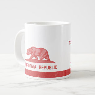 Tasse Géante République de Californie (Rouge)