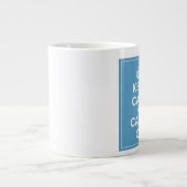 Tasse Géante Restez calme et continuez sur 20 0z.mug (Devant)