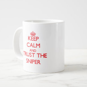 Tasse Géante Restez calme et faites confiance au Sniper