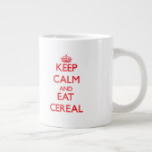 Tasse Géante Restez calme et mangez des céréales (Droite)