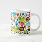 Tasse Géante rétro faune de lion de safari d'enfants (Droite)