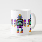 Tasse Géante Robot mignon coloré (Devant droit)