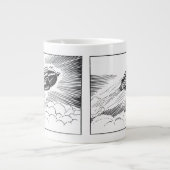 Tasse Géante Rocket de vaisseau spatial de science-fiction vint (Devant)