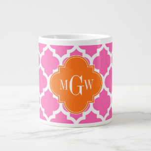 Tasse Géante Rose chaud #2 Marocain #5 Citrouille 3 Monogramme