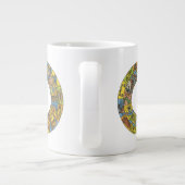 Tasse Géante Roue vintage céleste, Zodiaque astrologique (Dos)