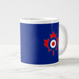 Tasse Géante Roundel Mod de feuille d'érable canadienne
