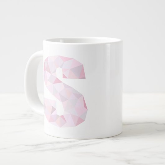 Tasse Géante S - Triangles à faible teneur en polis - gris viol (Devant gauche)