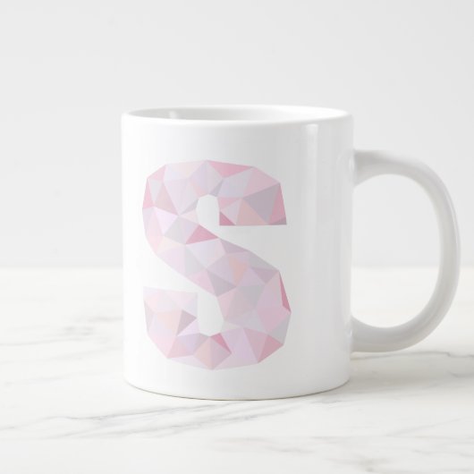 Tasse Géante S - Triangles à faible teneur en polis - gris viol (Droite)