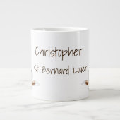 Tasse Géante Saint Bernard Design personnalisé (Devant)