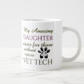 Tasse Géante Sans Voix La Fille Vet Tech (Droite)