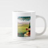 Tasse Géante Scène de pays de ConnecticutWine (Droite)