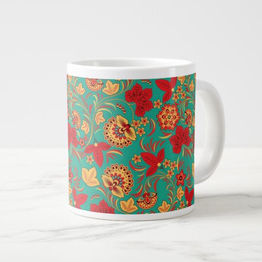 Tasse Géante Schéma floral 2 (Devant droit)