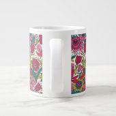 Tasse Géante Schéma floral clair (Dos)