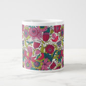 Tasse Géante Schéma floral clair (Devant)