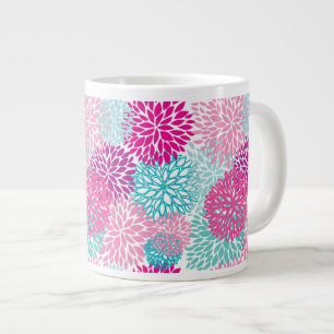 Tasse Géante Schéma floral lumineux 2