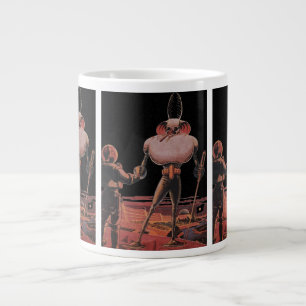Tasse Géante Science-fiction vintage Astronaute Serrer la main 