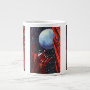 Tasse Géante Science-fiction vintage, rover lunaire de l'espace