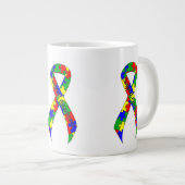Tasse Géante Sensibilisation au support du ruban (Devant droit)