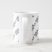 Tasse Géante Serpent gris et silhouette gris clair (Dos)