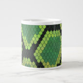 Tasse Géante Serpent noir et vert (Devant)