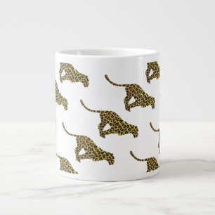 Tasse Géante Siloette léopard Brown et jaune