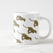 Tasse Géante Siloette léopard Brown et jaune (Droite)